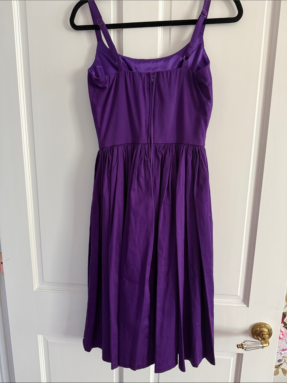 Pinup Couture Purple Fit-and-Flare Sundress size medium - Picture 4 of 5